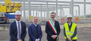 Garbe posa il primo pilastro del nuovo parco logistico