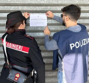 Locale chiuso a Sale per 15 giorni dopo episodi di violenza: intervento congiunto di Carabinieri e Polizia