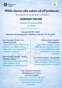 Contaminazione da Pfas: informarsi per tutelarsi