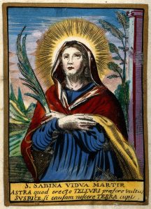 Santa Sabina, il 29 agosto si celebra la martire romana